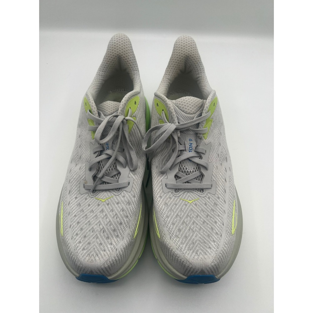 Hoka Clifton 9 Mens 12D Stardust / Electric Cobal Running Shoes 1127895